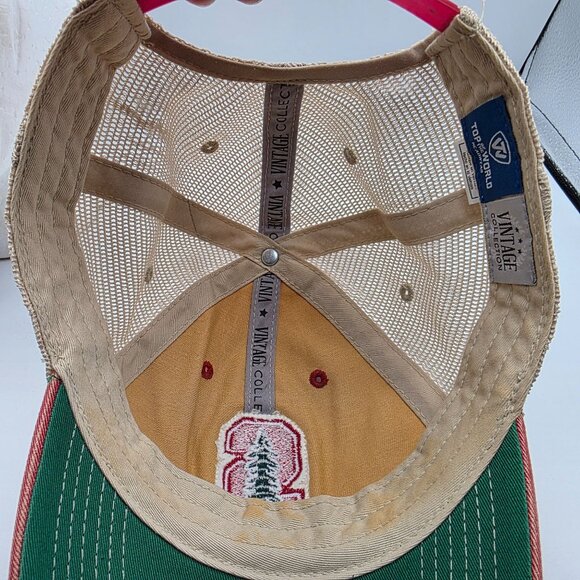 Top of the World Stanford Cardinal Trucker Hat Cap Adjustable Snapback Red NCAA - Picture 7 of 10